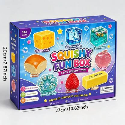8pc Squishmee FunBox Sensory Set