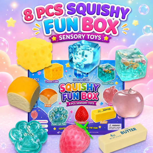 8pc Squishmee FunBox Sensory Set