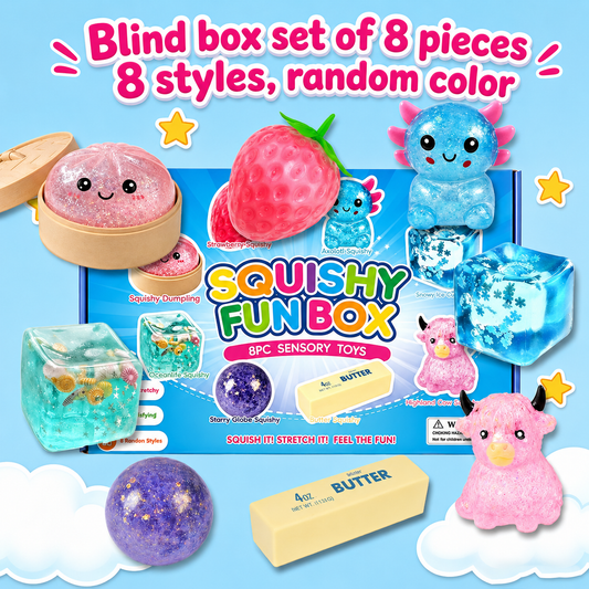 Squishmee Fun Box 8pc Mystery Set